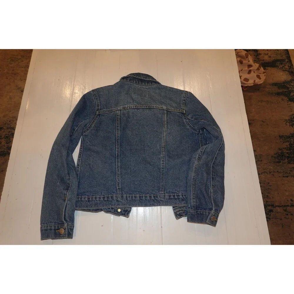 Levi's Girls Medium 10/12 Jean Jacket Button Front Blue Denim